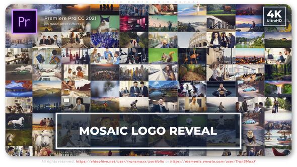 Mosaic Photo Logo Reveal Premiere Pro Templates Videohive